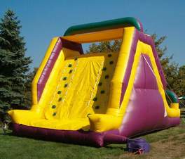 inflatable rock wall slide rent